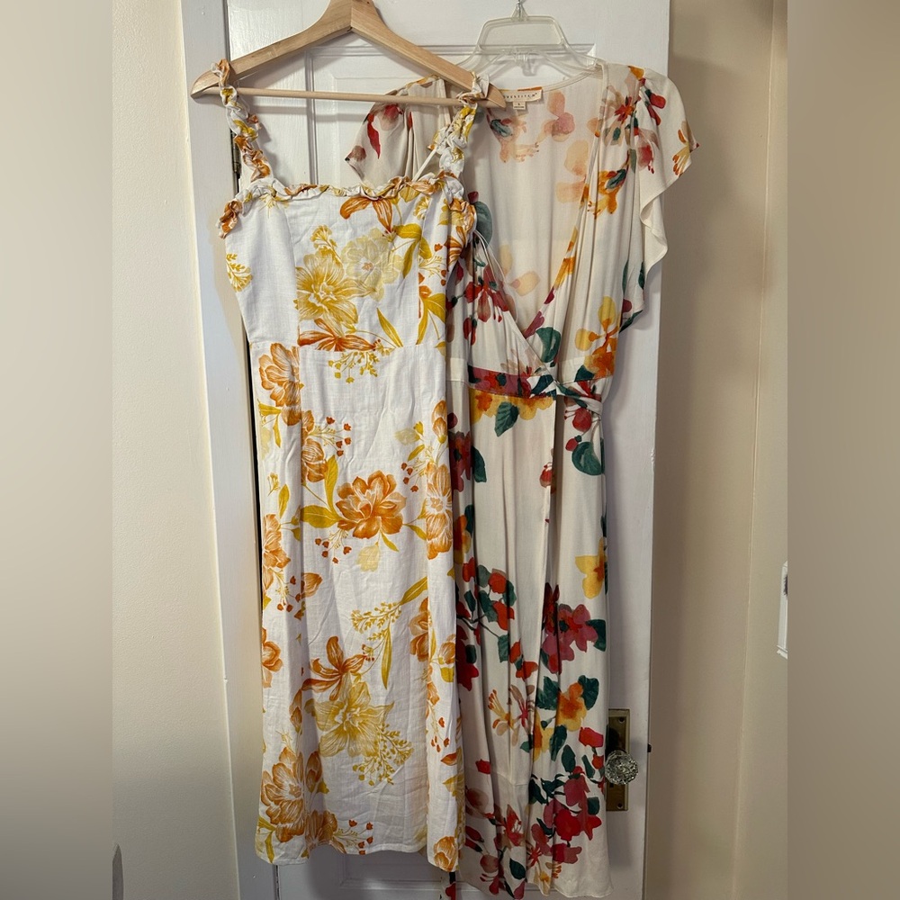 Floral Print Women's Dresses (2)